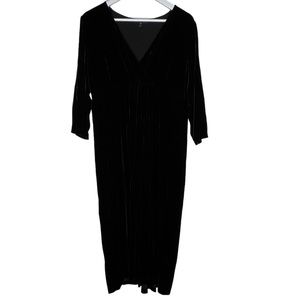Eileen Fisher Velvet Black Dress Size Medium